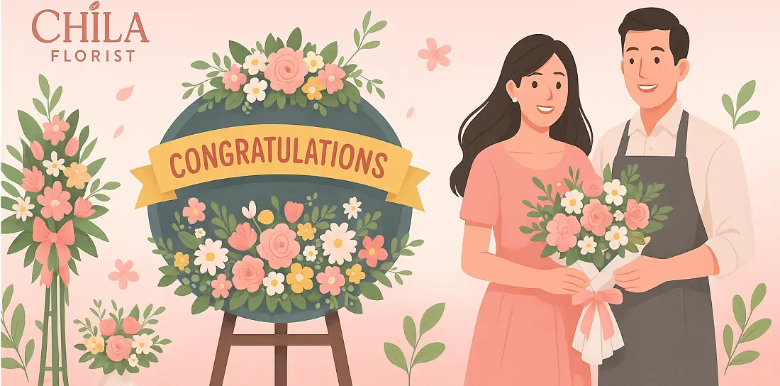 Toko Bunga Dukuh Atas - Florist Lengkap untuk Papan, Krans & Buket Bunga